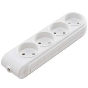 Колодка удлинителя 4-м без заземл. защ. шторки Makel N4010000 оптом купить цена