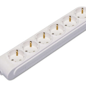 Колодка удлинителя 6-м с заземл. защ. шторки Makel N6210000 оптом купить цена