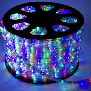 Шнур светодиодный Дюралайт 2W 1.8Вт/м IP65 220В d13мм постоянное свечение мультиколор (уп.100м) КОСМОС KOC-DL-2W13-RGB оптом купить цена