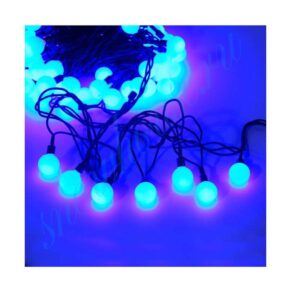 Гирлянда светодиодная "Шарики" 100LED син. 2.4см наружняя соединяемая до 3мод. SHLights 4690601004321 оптом купить цена