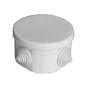 Коробка распределительная ОП 75х45мм IP54 4 выхода 4 гермоввода крышка защелкивающаяся сер. Epplast 240342 оптом купить цена