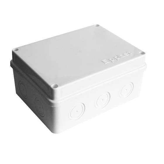 Коробка распределительная ОП 150х110х70мм IP54 10 выходов без гермовводов крышка на винтах бел. Epplast 215311 купить оптом выгодно Коробка распределительная ОП 150х110х70мм IP54 10 выходов без гермовводов крышка на винтах бел. Epplast 215311 оптом купить цена