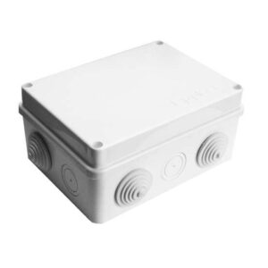 Коробка распределительная ОП 150х110х70мм IP54 10 выходов 6 гермовводов крышка на винтах бел. Epplast 210301 оптом купить цена