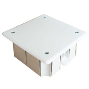 Коробка распределительная СП 92х92х40мм для гипсокартона 8 выходов крышка на винтах пластик. лапки Epplast 165200 оптом купить цена