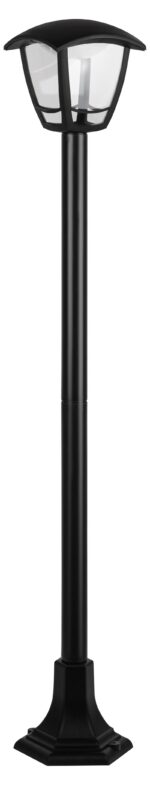 Садово-парковый светильник ЭРА ДТУ 07-8-002 Валенсия 4 черный 4 гранный напольный IP44 светодиодный 8Вт 6500K купить оптом недорого