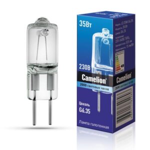 Лампа галогенная JD 35Вт капсула G6.35 3000К 240В Camelion 5203 оптом купить цена