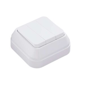 Выключатель 3-кл. ОП IP20 1вх. 3вых. бел. Makel 451A5 оптом купить цена