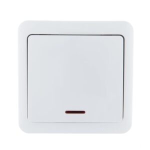 Выключатель 1-кл. 1п ОП Viola 10А IP20 с подсветкой бел. LEZARD 751-0200-111 оптом купить цена