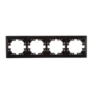 Рамка 4-м Mira горизонт. черн. бархат LEZARD 701-4200-149 оптом купить цена