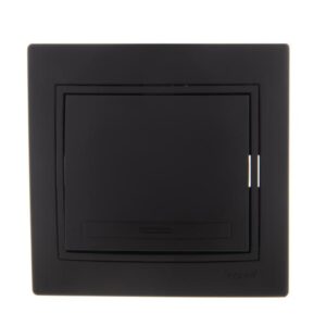 Выключатель 1-кл. 1п СП Mira 10А IP20 со вставкой черн. бархат LEZARD 701-4242-100 оптом купить цена