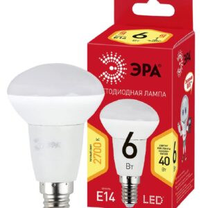 Лампочка светодиодная ЭРА RED LINE ECO LED R50-6W-827-E14 Е14 / Е14 6Вт рефлектор теплый белый свет купить оптом недорого