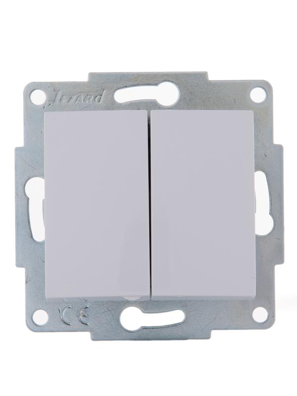 Выключатель 2-кл. 1п СП Karina 10А IP20 механизм бел. LEZARD 707-0288-101 купить оптом выгодно Выключатель 2-кл. 1п СП Karina 10А IP20 механизм бел. LEZARD 707-0288-101 оптом купить цена