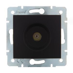 Розетка телевизионная оконечная TV СП Karina механизм черн. бархат LEZARD 707-4288-130 оптом купить цена