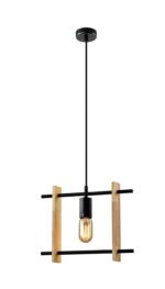 Светильник подвесной (подвес) Rivoli Elizabeth 5107-201 1 * Е27 40 Вт лофт - кантри потолочный квадратный купить оптом недорого