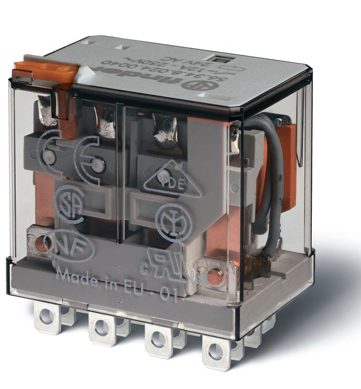 Реле миниатюрное силовое электромеханическое монтаж в розетку или наконечники Faston (4.8х0.5мм) 4CO 12A AgNi 220В DC RTI опции: нет FINDER 563492200000 купить оптом выгодно Реле миниатюрное силовое электромеханическое монтаж в розетку или наконечники Faston (4.8х0.5мм) 4CO 12A AgNi 220В DC RTI опции: нет FINDER 563492200000 оптом купить цена