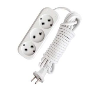 Удлинитель 3х5м без заземл. 10А IP20 Е-203 ПВС 2х0.75 АБС-пластик UNIVersal 9631965 оптом купить цена