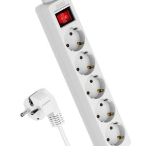 Удлинитель 5х5м с заземл. 16А IP20 ПВС 3х1 с выкл. КОСМОС YKsm5m-5g-Z-V(K) оптом купить цена