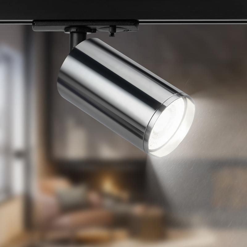 Трековый светильник однофазный ЭРА TR39-GU10 СН под лампу MR16 хром оптом купить хорошая цена Трековый светильник однофазный ЭРА TR39-GU10 СН под лампу MR16 хром купить оптом недорого