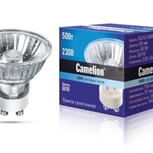 Лампа галогенная JCDRC 220В 50Вт GU10 Camelion 5560 оптом купить цена