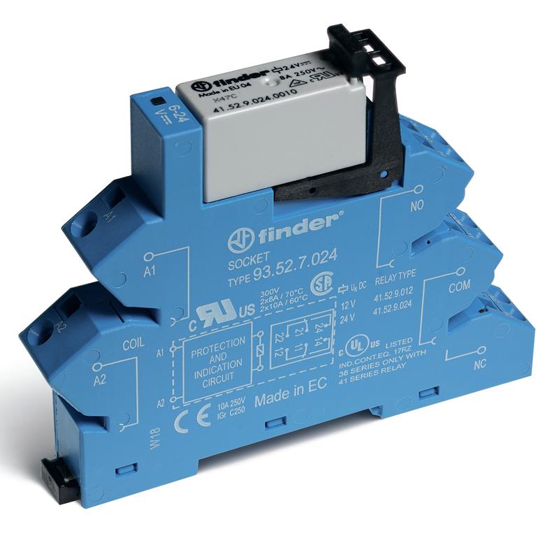 Модуль интерфейсный (сборка 41.52.9.110.0010 + 93.52.0.240) электромеханич.реле 2CO 8А AgNi 220В DC IP20 безвинт. клеммы пружин. зажим FINDER 386202400060 купить оптом выгодно Модуль интерфейсный (сборка 41.52.9.110.0010 + 93.52.0.240) электромеханич.реле 2CO 8А AgNi 220В DC IP20 безвинт. клеммы пружин. зажим FINDER 386202400060 оптом купить цена