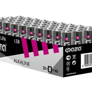 Элемент питания алкалиновый AA/LR6 1.5В Alkaline Pack-40 (уп.40шт) ФАZА 5023017 оптом купить цена