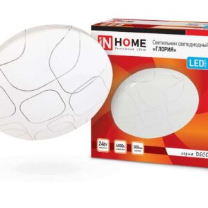 Светильник светодиодный DECO ГЛОРИЯ 24Вт 230В 4000К 1560лм 300мм IN HOME 4690612021904 оптом купить цена