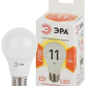 Лампочка светодиодная ЭРА STD LED A60-11W-827-E27 E27 / Е27 11 Вт груша теплый белый свет купить оптом недорого