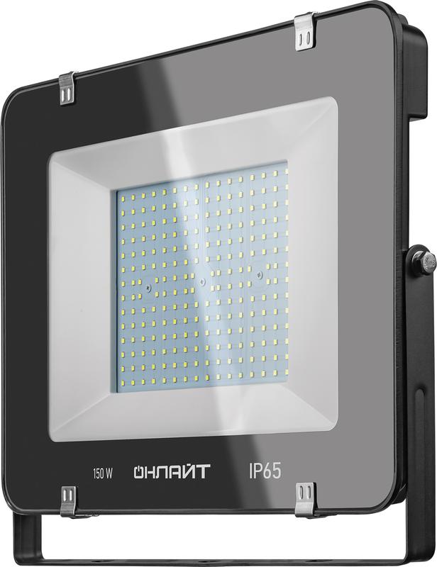 Прожектор светодиодный 14 344 OFL-150-6.5K-BL-IP65-LED 150Вт 6500К IP65 12000лм черн. ОНЛАЙТ 14344 купить оптом выгодно Прожектор светодиодный 14 344 OFL-150-6.5K-BL-IP65-LED 150Вт 6500К IP65 12000лм черн. ОНЛАЙТ 14344 оптом купить цена
