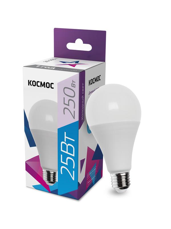 Лампа светодиодная A65 25Вт 6500К E27 220В КОСМОС LkecLED25wA65E2765 купить оптом выгодно Лампа светодиодная A65 25Вт 6500К E27 220В КОСМОС LkecLED25wA65E2765 оптом купить цена