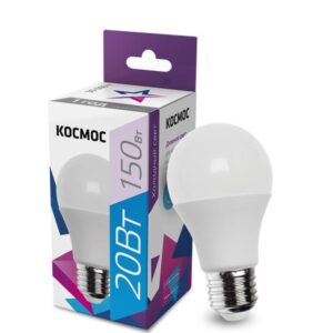 Лампа светодиодная A60 20Вт 6500К E27 220В КОСМОС LkecLED20wA60E2765 оптом купить цена