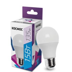 Лампа светодиодная A60 15Вт 6500К E27 220В КОСМОС LkecLED15wA60E2765 оптом купить цена