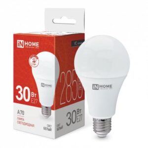 Лампа светодиодная LED-A70-VC 30Вт грушевидная 4000К нейтр. бел. E27 2850лм 230В IN HOME 4690612024141 оптом купить цена