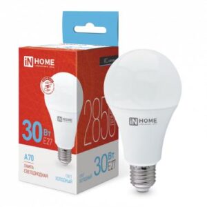Лампа светодиодная LED-A70-VC 30Вт грушевидная 6500К холод. бел. E27 2850лм 230В IN HOME 4690612024165 оптом купить цена