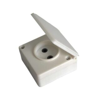 Розетка 1-м ОП 16А IP44 без заземл. бел. БЕЛТИЗ РА 16-004 оптом купить цена