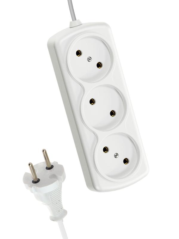 Удлинитель 3х3м 6А IP20 ШВВП 2х0.75 КОСМОС YKsm3m-3g(6A)E купить оптом выгодно Удлинитель 3х3м 6А IP20 ШВВП 2х0.75 КОСМОС YKsm3m-3g(6A)E оптом купить цена