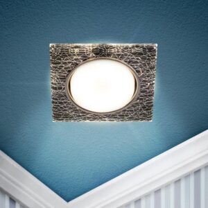 Встраиваемый светильник со светодиодной подсветкой ЭРА DK LD50 WH/BK GX53 белый черный купить оптом недорого