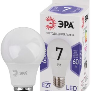 Лампочка светодиодная ЭРА STD LED A60-7W-860-E27 E27 / Е27 7Вт груша холодный дневной свет купить оптом недорого
