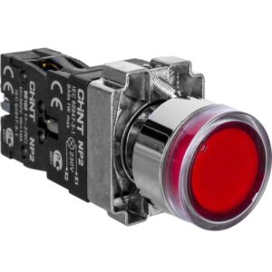 Кнопка управления NP2-BW3461 1НО красн. AC/DC 230В(LED) IP40 (R) CHINT 574080 оптом купить цена