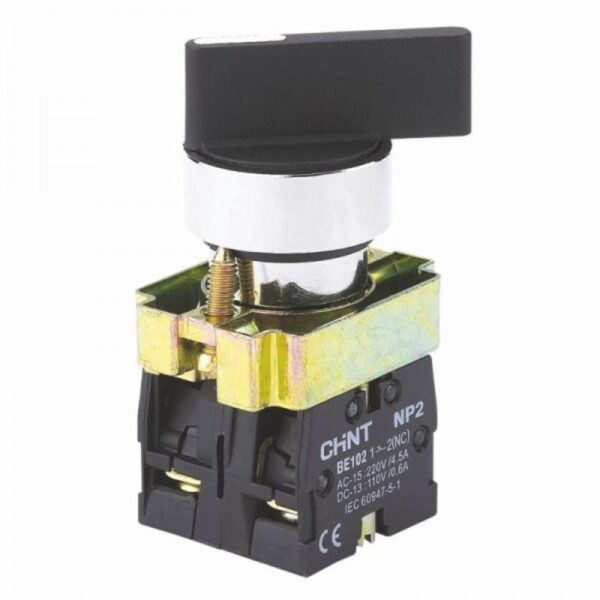 Переключатель NP2-BJ21 2 полож. с фиксацией 1НО IP40 CHINT 574856 оптом купить цена