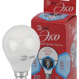 Лампочка светодиодная ЭРА RED LINE ECO LED P45-8W-840-E14 E14 / Е14 8Вт шар нейтральный белый свет купить оптом недорого