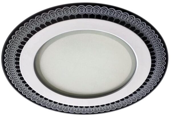 DK LED 9-12 Светильник ЭРА светодиодный круглый стекло с рисунком 12W 4000K купить оптом недорого