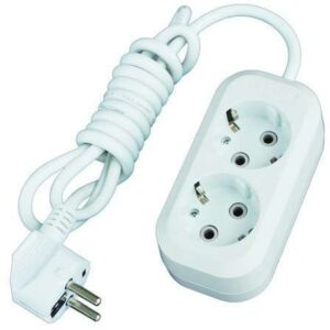 Удлинитель 2х3м с заземл. 13А IP20 Е-302 ПВС 3х1 АБС-пластик UNIVersal 9631973 оптом купить цена