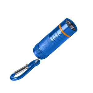 Фонарь брелок 1ВтLED 4xLR44 входят в комплект корпус анодированный алюминий карабин КОСМОС KOC205B оптом купить цена