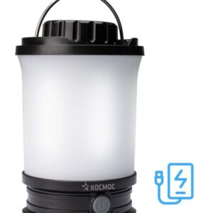 Фонарь аккумуляторный кемпинговый LED 10Вт съемн. аккум. Li-ion18650 2х2.2А.ч Power-bank USB-шнур КОСМОС KOS604Lit оптом купить цена