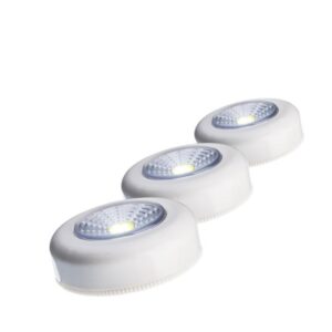 Фонарь подсветка 1ВтCOBLED 3xAAA корпус ABS-пластик самоклеящийся (уп.3шт) КОСМОС KOC304B оптом купить цена