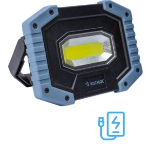 Фонарь-светильник аккумуляторный рабочий COB 5Вт аккум. съемн. Li-ion 18650 2х1.2А.ч Powerbank USB КОСМОС KOS701Lit оптом купить цена