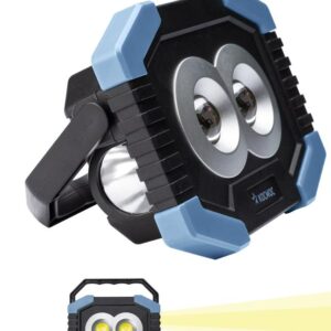 Фонарь-светильник рабочий COB LED 4Вт LED 1Вт 2 линзы 3хAA ABS-пластик КОСМОС KOS702B оптом купить цена