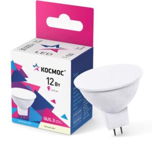 Лампа светодиодная JCDR 12Вт 3000К GU5.3 1070лм 174-265В КОСМОС LkecLED12wJCDRC30 оптом купить цена