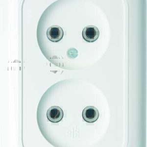 Розетка 2-м СП Валентина РС10-393 10А IP20 бел. Кунцево 5449 оптом купить цена