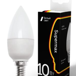 Лампа светодиодная Supermax 10Вт свеча E14 230В 4000К КОСМОС Sup_LED10wCNE1440 оптом купить цена